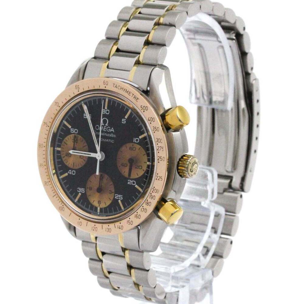 Omega Speedmaster Reduced Chronograph Automatic Stainless Steel and Yellow Gold